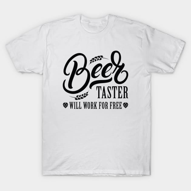 Beer Taster T-Shirt by LuckyFoxDesigns
